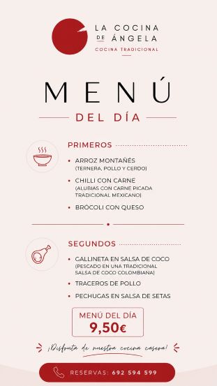 Menu del dia